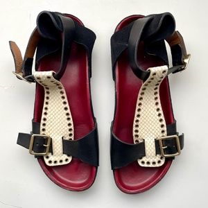 Isabel Marant Black and White Sandals